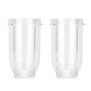 Magic Bullet Replacem Cups Qt 2 Pcs Replacement 16 Ounce Tall Jar Cups Fit For Magic Bullet Blender Juicer Mixer 250w Mb1001 Accessories Walmart Com Walmart Com