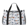 thumbnail image 1 of Disketp Trains And Cactuse Bolsa de Viaje Tipo Duffle, Bolso de Mano para Fin de Semana para Mujer, Bolsa de Gimnasio Ligera para Hombre, Esencial para Viajes, 1 of 7