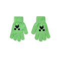 thumbnail image 2 of Set de accesorios para niños con gorro, guantes y bufanda de Minecraft, color verde, 2 of 6