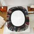 thumbnail image 5 of Homewish Jungle Deer Moose Twin Sheet Sets, Hunting Pike Fish Twin Fitted Sheet, Vintage American Flag Flat Sheet, Breathable Home Decor, 3pcs, 5 of 7
