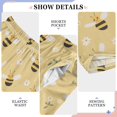 thumbnail image 6 of FORMRS Kids Pajama Pants with Pockets Size 6-8Y Boys Lounge Sleep Bottoms, Cute Bee Pattern, 6 of 8