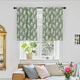 thumbnail image 6 of Kitchen Curtains (2 Pcs) Over Sink for Bathroom Window Cafe Basement Cortinas para Cocina Farmhouse Short Mini Curtain Saga Green Spring Plant Elegant Country Rustic Modern Cute - 26×36", 6 of 6