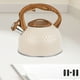 thumbnail image 1 of Hervidor de agua con silbato, tetera de 2,5 l con asa ergonómica, fácil de transportar, hervidor de cocina de acero inoxidable para apartamentos y, 1 of 8