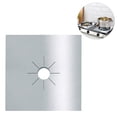 thumbnail image 2 of 8 fundas protectoras para estufa de gas de 0,3 mm, color plateado. Xemadio 2035450-3, 2 of 9