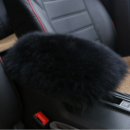 Iuhan Car Warm Armrest Console Winter Pad Cover Cushion Support Box Rest Seat