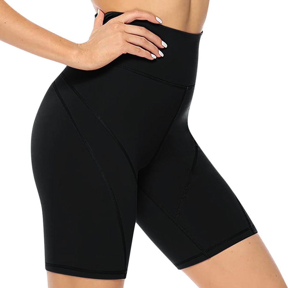 Interstate Apparel Womens Weights Before Dates V406 Black Yoga Workout Booty Shorts Black