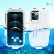 PULUZ 40m/130ft Smartphone Diving Case Compatible for iPhone 12 Pro Max Cellphone Waterproof Case