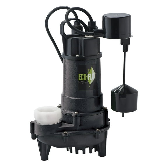 Eco-Flo Cast Iron Sump Pump 3/4 HP - 6000 GPH