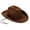 Coffee, variant on Cowboy Hat for Women Men Western Silhouette with Wide Brim, Sturdy and Rugged for Ranch Wear, Outdoor Events, and Western Parties,Blue(One Size)
