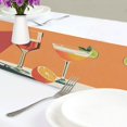 thumbnail image 4 of Yayeee Table Runner 90 inches Long Home Kitchen Dinning Party Decoration, Orange Glasses, 4 of 7