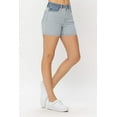 thumbnail image 4 of Judy Blue Women's Color Block Denim Shorts, 4 of 6
