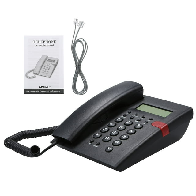 Teléfono de Fijación Sin Batería de Escritorio Fijo Con Identificación de Llamadas Whiteus Línea Telefónica
