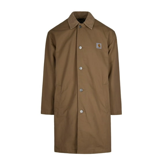 Carhartt Wip Mid-Weight Cotton Canvas Coat With Corduroy Collar (Men's)
