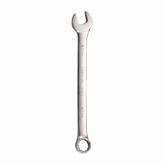 Westward Combination Wrench,27mm,Metric,Satin 54RZ17