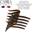thumbnail image 3 of Camila Paris CP2634 French Two Sides Interlocking Comb, for Ponytail or Hair updo, Strong Hold Grip Hair Clips for Women, No Slip Durable Styling Girls Hair Accessories, Made in France, 3 of 8
