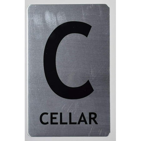

Cellar Sign (Brush Aluminium 5X8)-The Mont Argent line.(ref-2022-4)