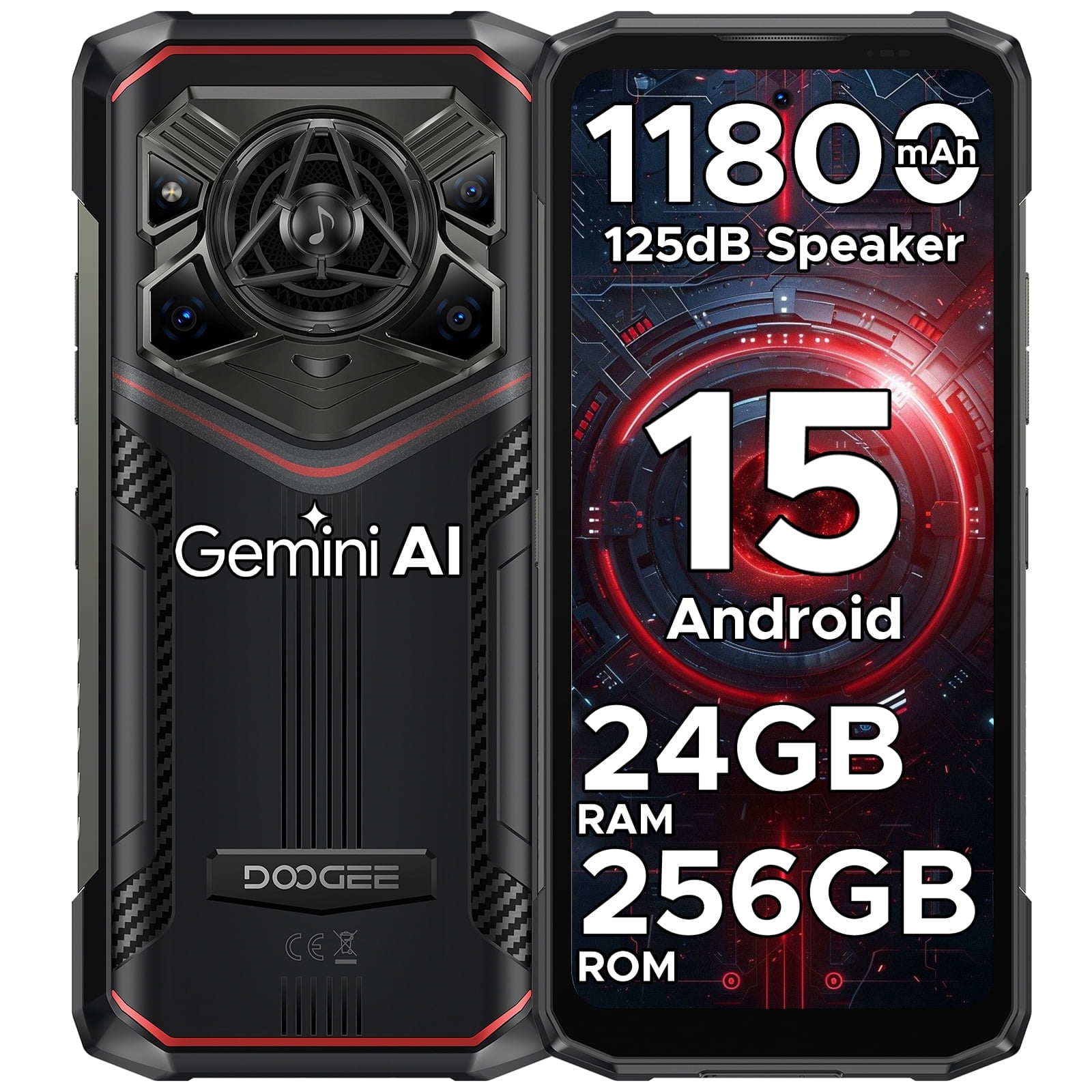 DOOGEE S118 Pro Rugged Smartphone 5G,10800mAh(33W) 24GB+512GB/2TB