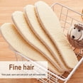 thumbnail image 6 of Sheepskin Insoles Soft Warm Thick Inner Soles Sheep Wool Shoes Boot Pad Winter { E7H5, 6 of 9