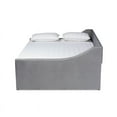 thumbnail image 3 of Baxton Studio Raphael Grey Velvet Upholstered Queen Size Daybed with Trundle, 3 of 10