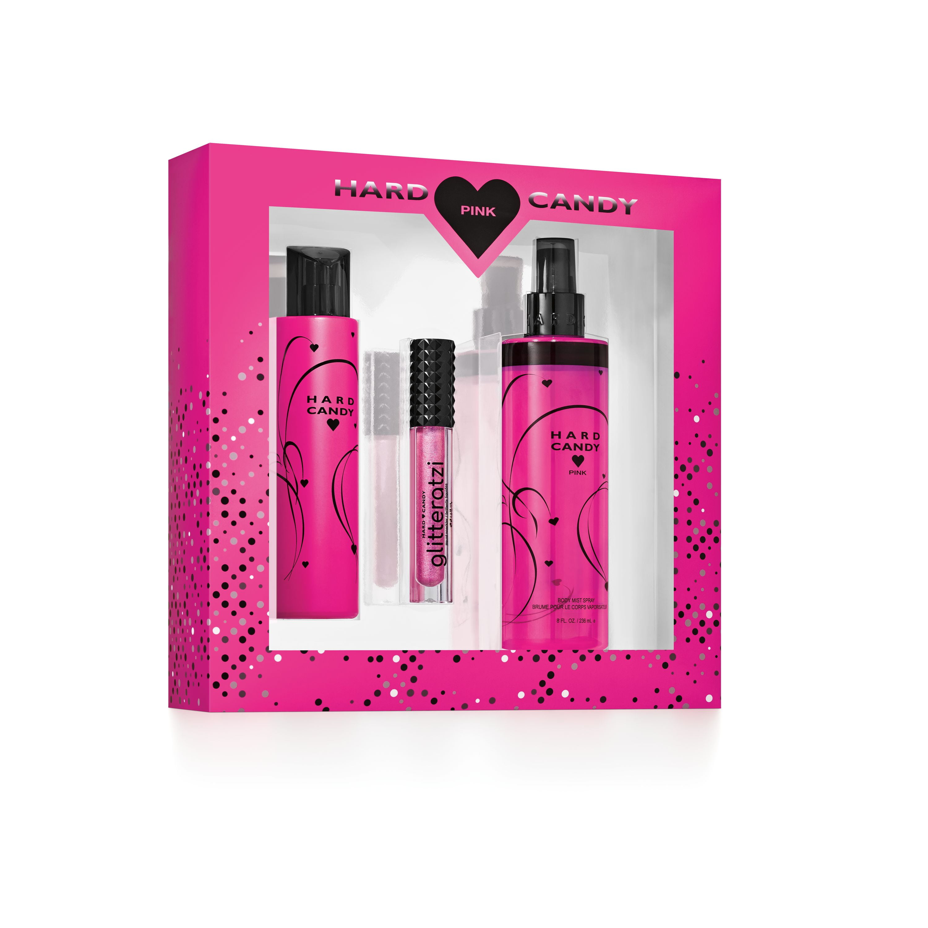 Hard Candy Pink Fragrance Gift Set for Women, 3 piece ...
