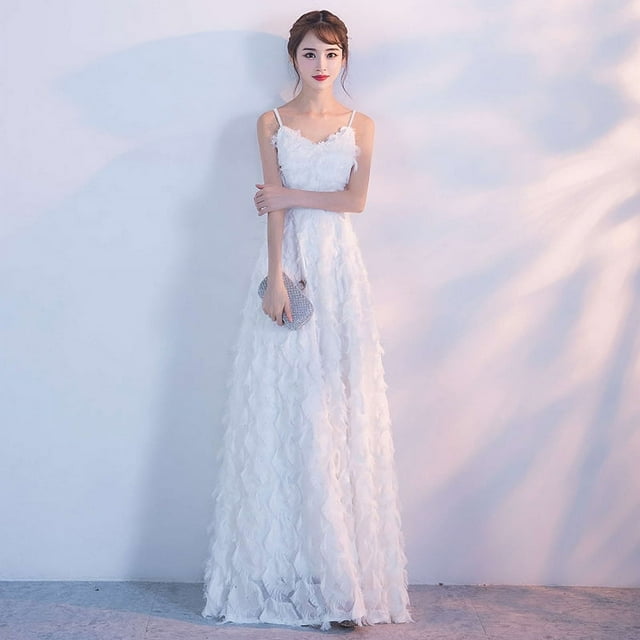 Vestido de noche elegante con tirantes para estudiantes, graduación, rosa, banquete, dama de honor