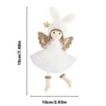 thumbnail image 3 of Christmas Angelic Doll Decoration, Exquisite Hanging Ornaments for Christmas Decorations or Tree Pendant 7.48x3.93 Inch White, 3 of 8