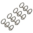 thumbnail image 1 of Unique Bargains 0.63' Dia. 3 Circle Detachable Metal Binder Rings Loose Leaf Rings, Dark Grey 4 Pack, 1 of 6