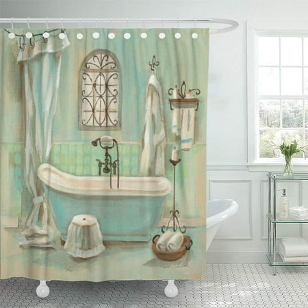 Xddja Blue Bathroom Glass Bath Green, Old Fashioned Bathtub Shower