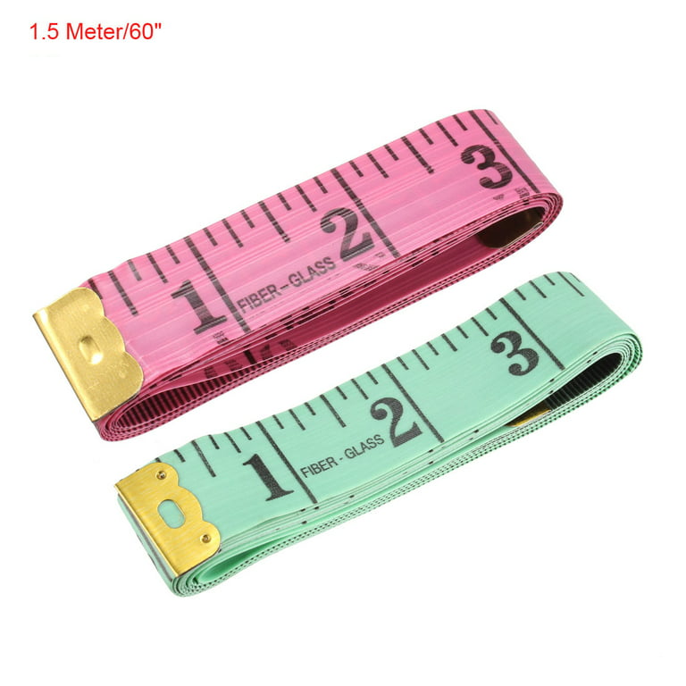 uxcell 1.5M 60 Inches Soft Plastic Sewing Tailor Tape Measure Ruler Green