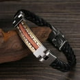 thumbnail image 3 of Pulsera de cadena de moda para hombre, joyería individual, pulsera de acero inoxidable pulido y silicona, pulsera de metal, correa de mano para hombre, 3 of 6
