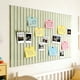 thumbnail image 1 of 6 Pack Perpendicular Fluted Fabric Bulletin Board Peel And Stick No Nails Photo Note Pin Board For Home Office Living Room Entryway, 1 of 6