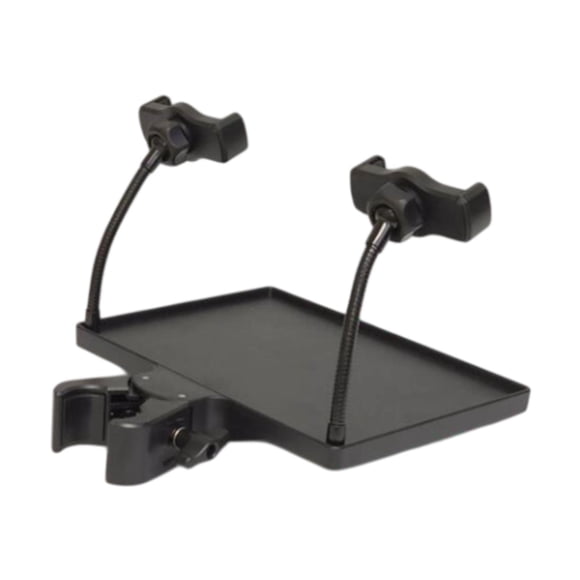 Bandeja de micrófono de soporte de bandeja de micrófono con accesorio de clamp accesorio Universal Stand Stand Sound Card Sound Card para con 2 soportes para teléfono