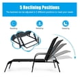 thumbnail image 5 of Patio Chaise Lounge Chair Folding Adjustable Outdoor Recliner - 350lbs Capacity, 5 of 9