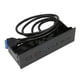 thumbnail image 5 of 5.25in Front Panel, Sturdy Metal Construction USB Front Panel Hub 2 Ports Usb 3.0 To 19 Pins 5Gbps High Speed Optical Drive For PC Case ANGGREK Otros, 5 of 8