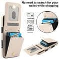 thumbnail image 4 of Wallet Case Compatible for iPhone 11 Pro Max, Women PU Leather Detachable Crossbody Phone Case with RFID Blocking Card Holder Adjustable Shoulder Strap Shockproof Kickstand Phone Wallet, Apricot, 4 of 8