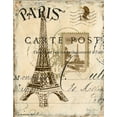 thumbnail image 2 of Gorham, Gregory 20x24 Black Ornate Wood Framed with Double Matting Museum Art Print Titled - Paris Collage I, 2 of 4