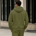 thumbnail image 4 of Men's Full Zip Hoodie Long Sleeve Casual Sweatshirt with Chest Pocket Drawstring Soft Fall Zip Up Hoodie, 4 of 6