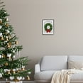 thumbnail image 3 of Stupell Industries Good Tidings Holiday Wreath Holiday Painting Black Framed Art Print Wall Art, 11 x 14, 3 of 9