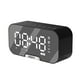 thumbnail image 1 of Reloj despertador Reloj despertador con superficie de espejo digital con altavoz BT y radio FM y pan, 1 of 9