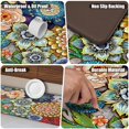 thumbnail image 4 of Alfombra de cocina Tubeamin, espuma viscoelástica floral, 44 x 120 cm, impermeable, 4 of 7
