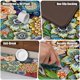 thumbnail image 4 of Alfombra de cocina Tubeamin, espuma viscoelástica floral, 44 x 120 cm, impermeable, 4 of 7