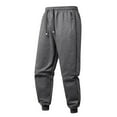 thumbnail image 3 of Xcmzpl Mens Sweatpants Sherpa Fleece Lined Cinch Bottom Joggers Drawstring Elastic Waist Warm Sweat Pants Solid Fall Winter Joogers with Pocket, 3 of 6