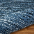 thumbnail image 2 of LR Home Aura 5'2" x 7'2" Navy Blue/Black Abstract Performance Adult Indoor Area Rug, 2 of 9