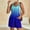 4# Blue cheap stuff under 1 dollar, variant on Dyegold Short Jumpsuits For Women Summer Dressy Casual Sleeveless Boho Rompers Clothes Loose Spaghetti Strap Overalls Bibs
