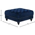thumbnail image 4 of Meridian Furniture Sabrina Contemporary Velvet Ottoman in Navy, 4 of 4