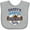 AC-Heather Grey, variant on Inktastic Daddy Football Buddy Boys or Girls Baby Bib