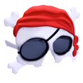 thumbnail image 1 of Party Costumes - Sun-Staches - Skull and Crossbones New SG3565, 1 of 2