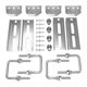 thumbnail image 2 of Soportes de bancada para remolque de barco de 8", accesorios para travesaño de remolque de barco, giratorios resistentes 4 piezas plateadas, 2 of 8