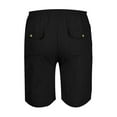 thumbnail image 6 of FASHIONWT Men Plus Size Solid Color Multi-pocket Shorts Ankle-Length Pants Casual Stretch Waist Shorts Drawstring Shorts, 6 of 6