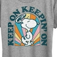 thumbnail image 3 of Peanuts - Keep On - Women's Short Sleeve Graphic T-Shirt, 3 of 6